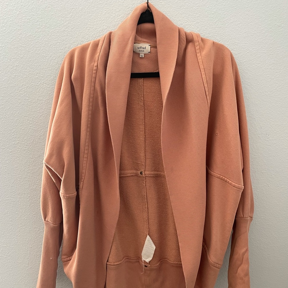 Aritzia Women’s Brown Cocoon Cozy Longsleeve cotton Sweater